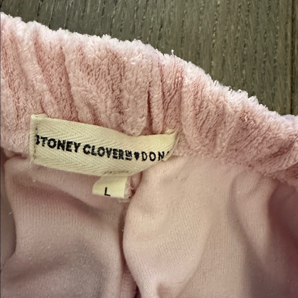 Stoney Clover Lane x Donni Watermelon Pink Terry Sweatpants - Picture 3 of 3